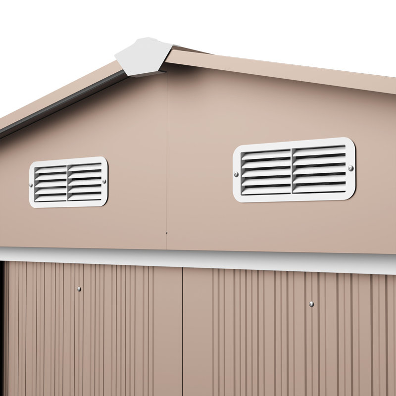 Haxvin 10' X 8' Outdoor Metal Storage Shed With Sliding Door And